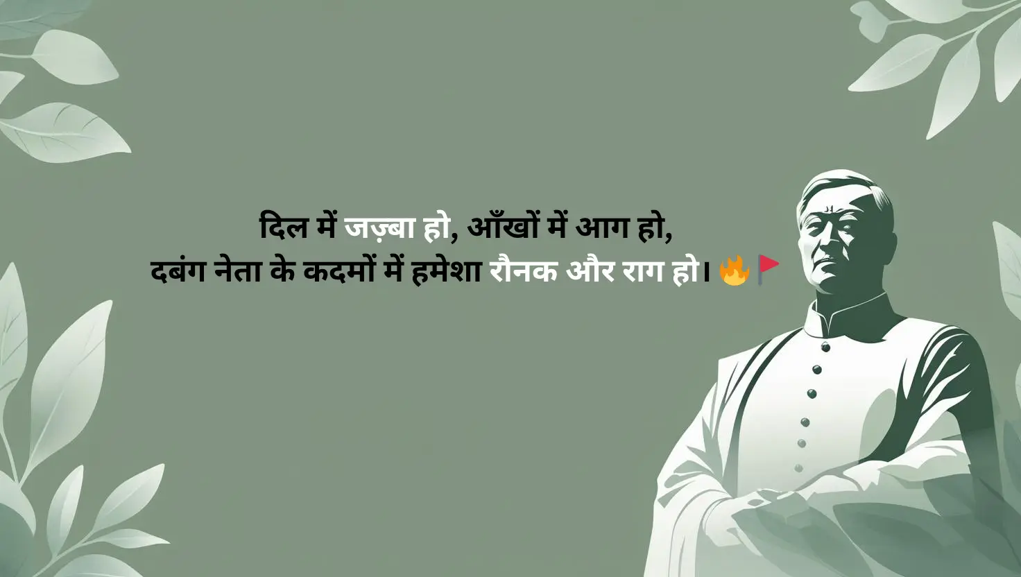 दबंग नेता के जोशीले स्टेटस