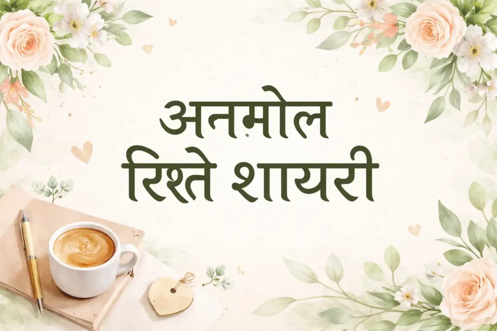 अनमोल रिश्ते शायरी