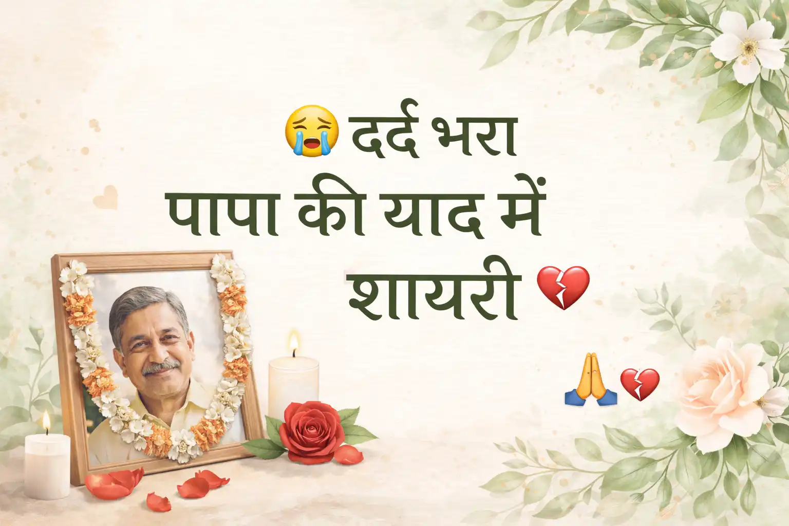 दर्द भरा पापा की याद में Shayari – Top Collection