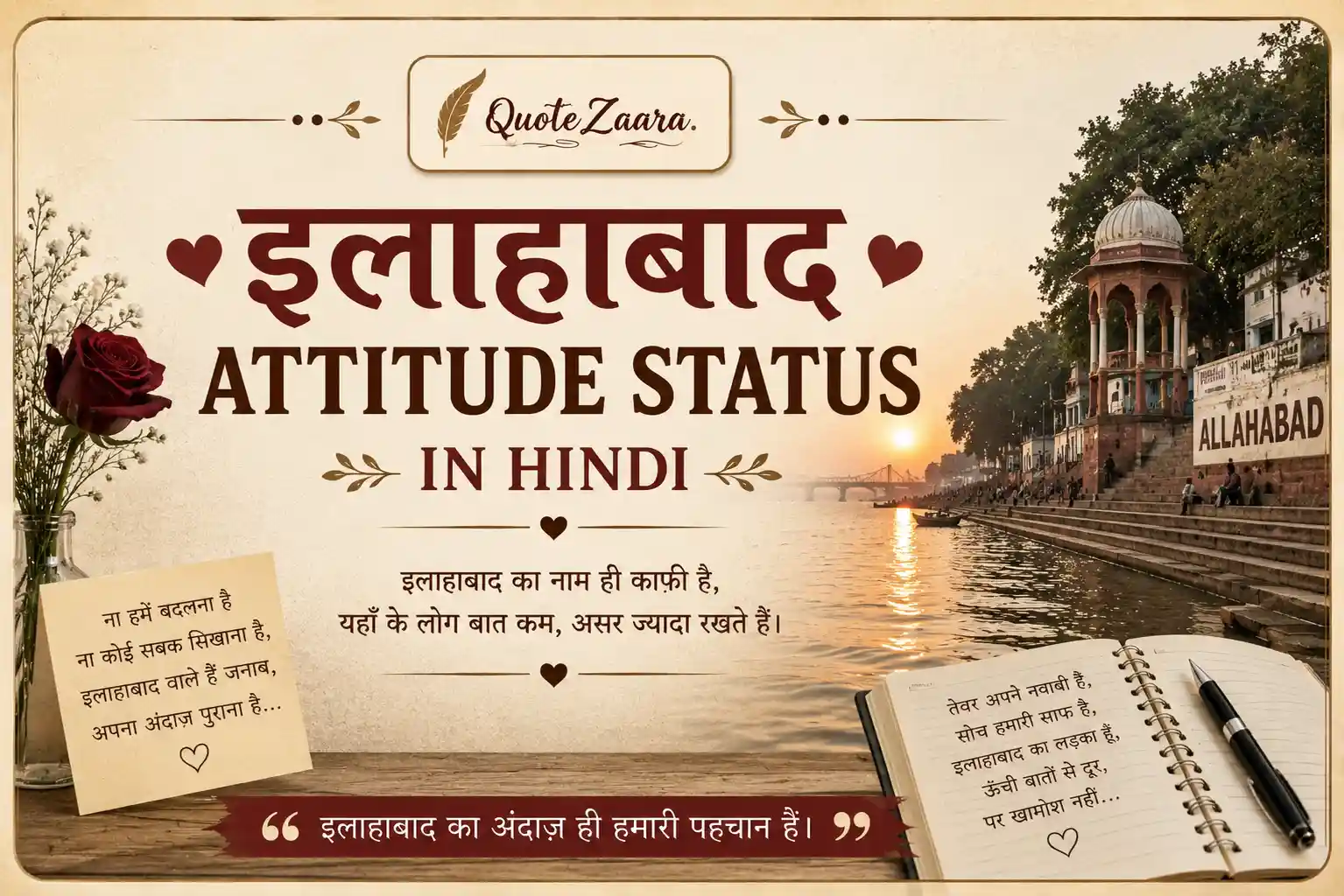 Allahabad Attitude Status in Hindi