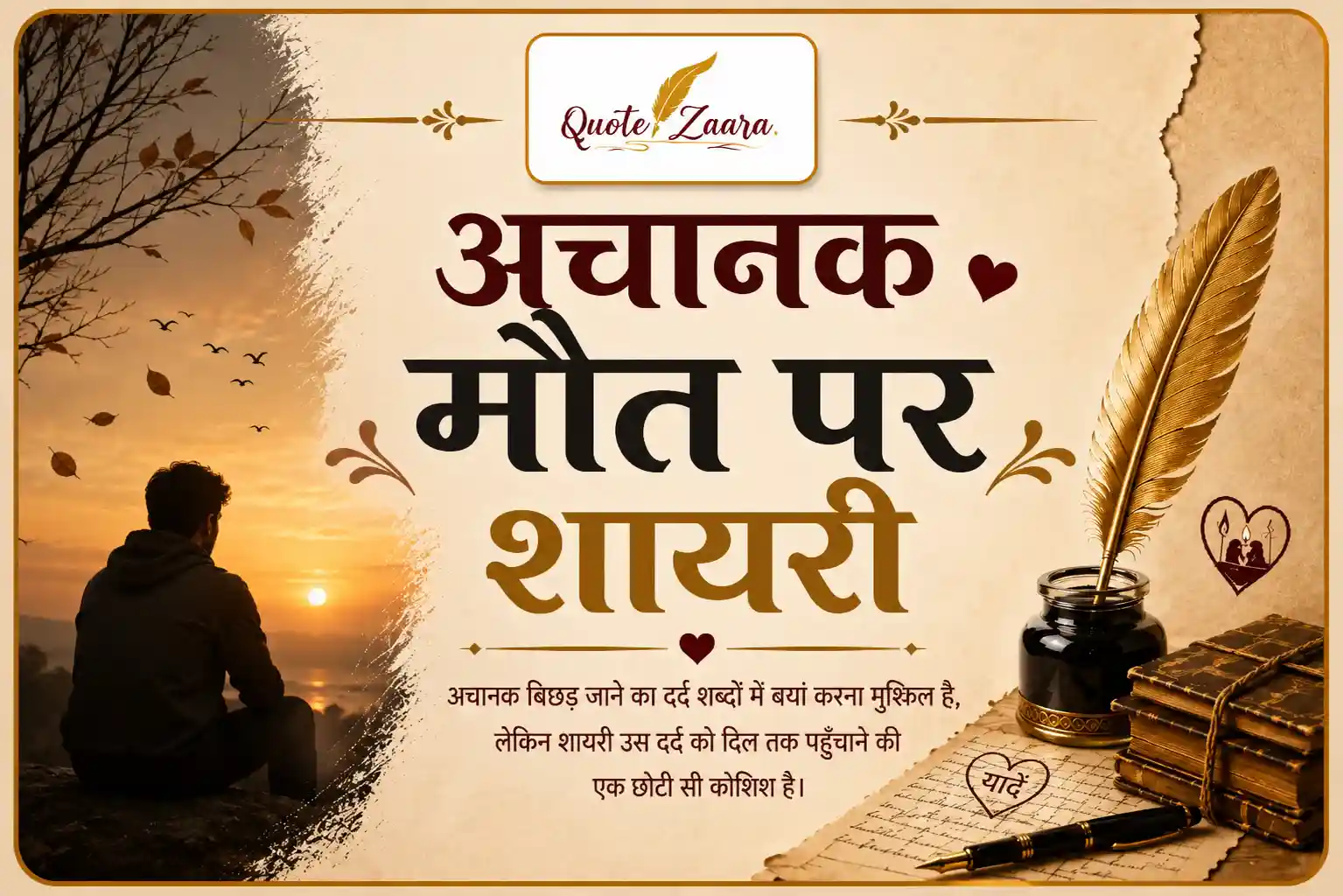 अचानक मौत पर शायरी