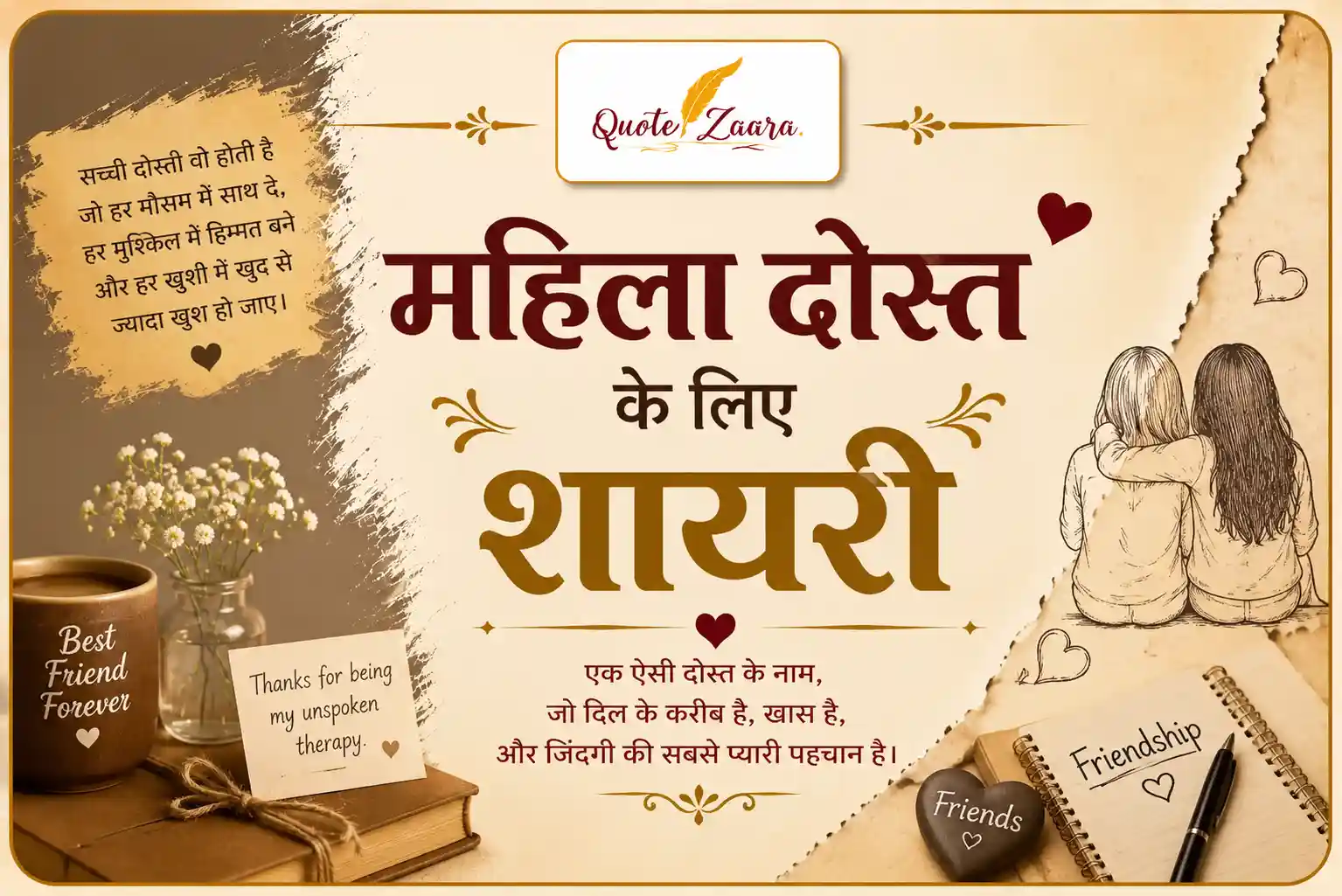 महिला दोस्त के लिए शायरी