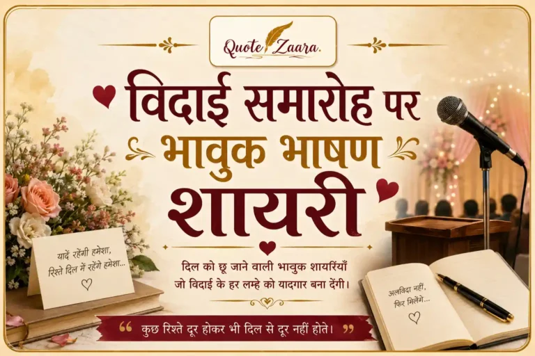 विदाई समारोह पर भावुक भाषण शायरी