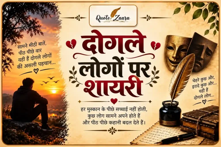 दोगले लोगों पर शायरी