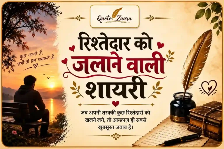 रिश्तेदार को जलाने वाली शायरी