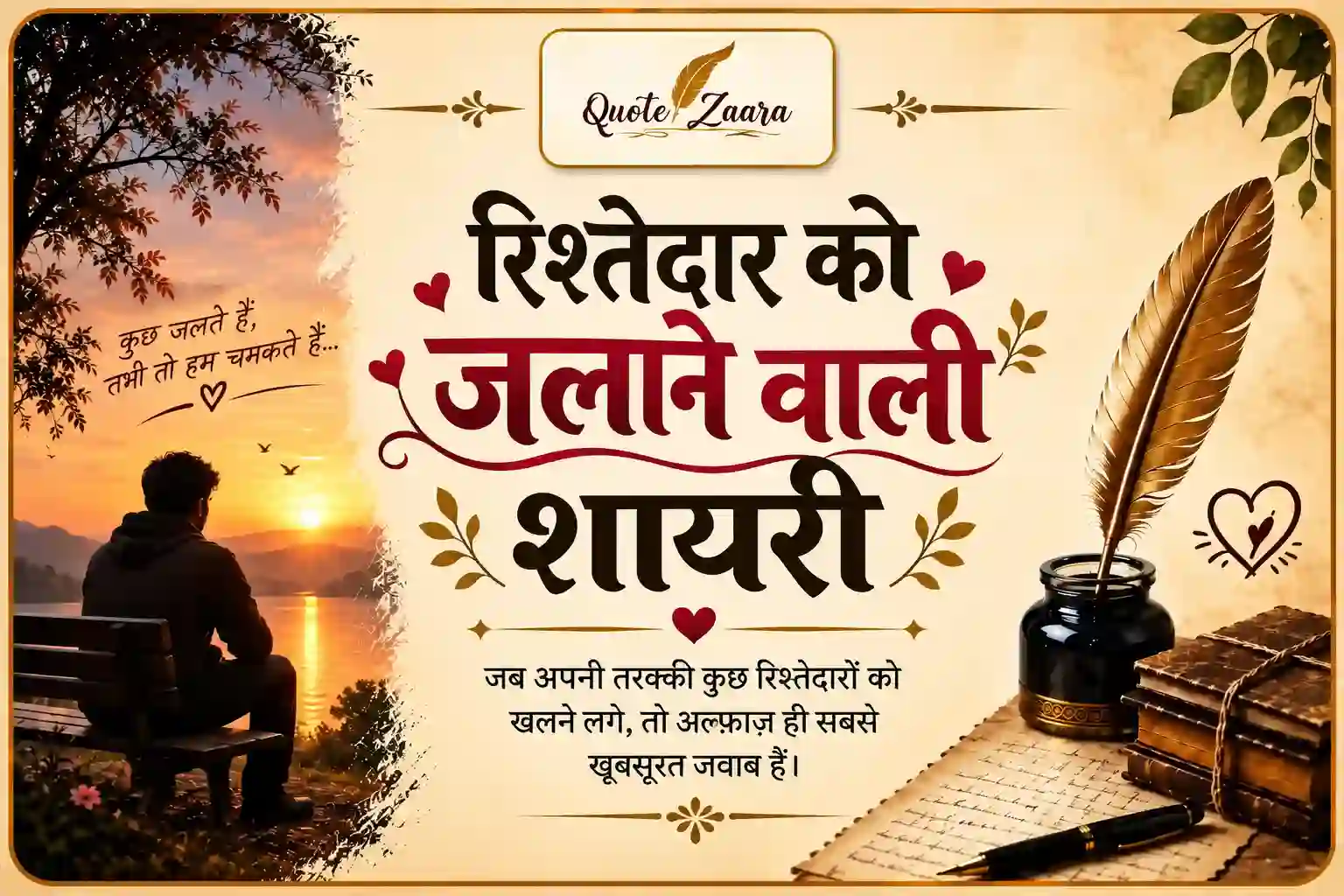 रिश्तेदार को जलाने वाली शायरी